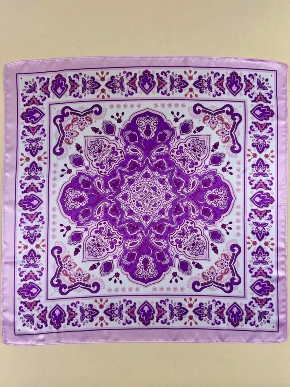 Purple Paisley Scarf S158